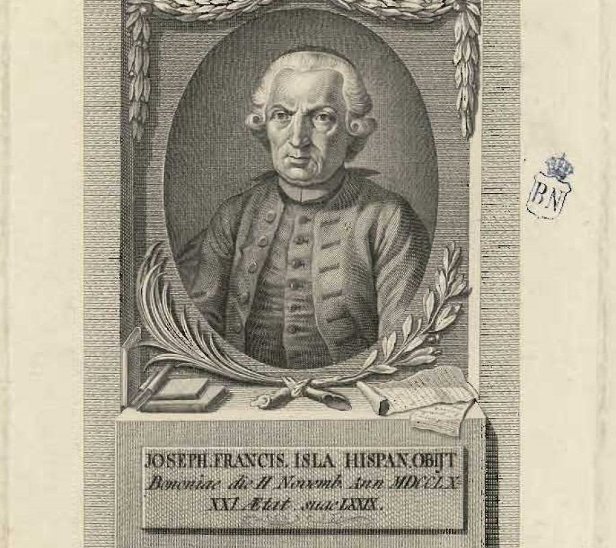 José Francisco de Isla, retrato de Moreno de Tejada